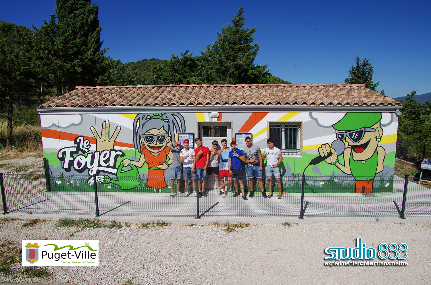 Atelier street art, foyer d'accueil jeunesse studio 832 ...