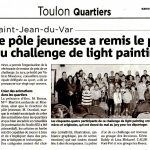 Article de Var Matin sur la cérémonie de remise des prix du Light Painting Challenge 2010.