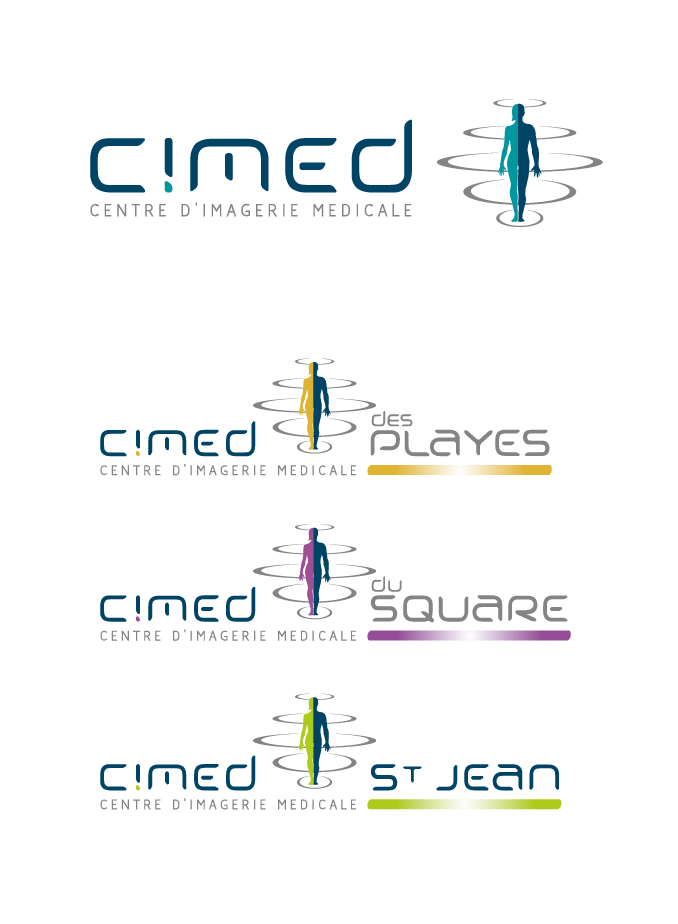 Logo CIMED – centre d’imagerie médicale Création de Logotype médical docteur Toulon