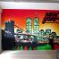 Fresque murale Toulon chambre New York