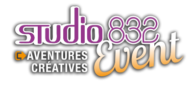 Logo du pôle événementiel du Studio 832